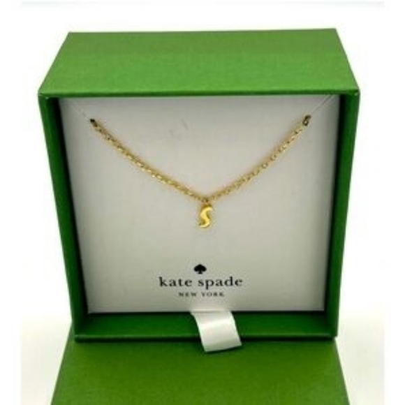 Kate Spade Gold 'S' Pendant Necklace - Picture 2 of 4